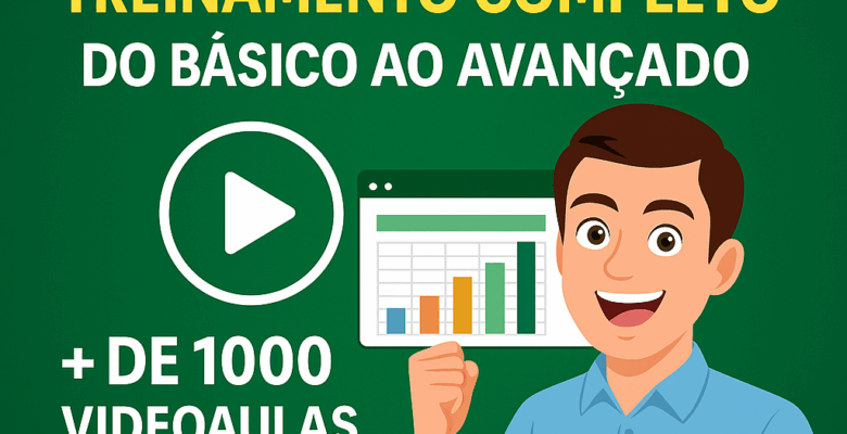 Excel VBA Curso Tutoriais Treinamentos com planilhas mais de 1000 video aula com planilhas